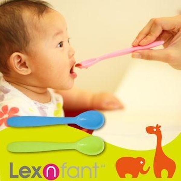 Lexliving 矽膠嬰幼餵食湯匙2入- 黃+粉 / 藍+綠 