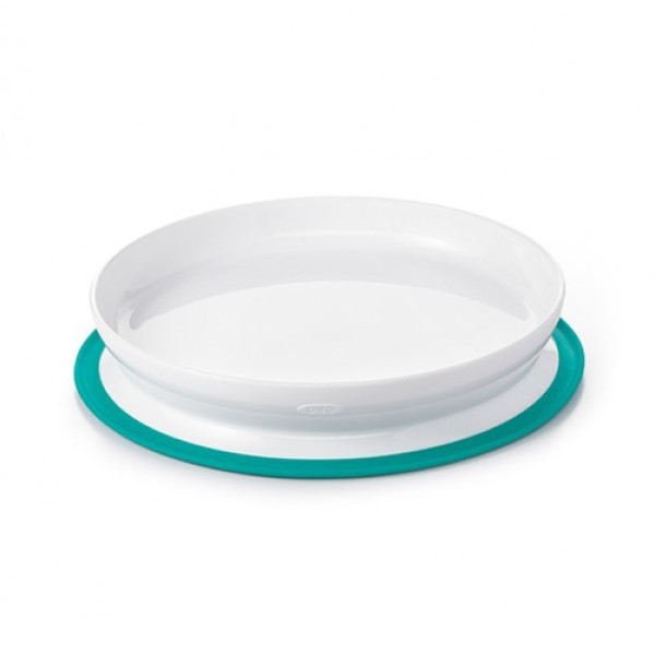 OXO 好吸力學習餐盤-靚藍綠