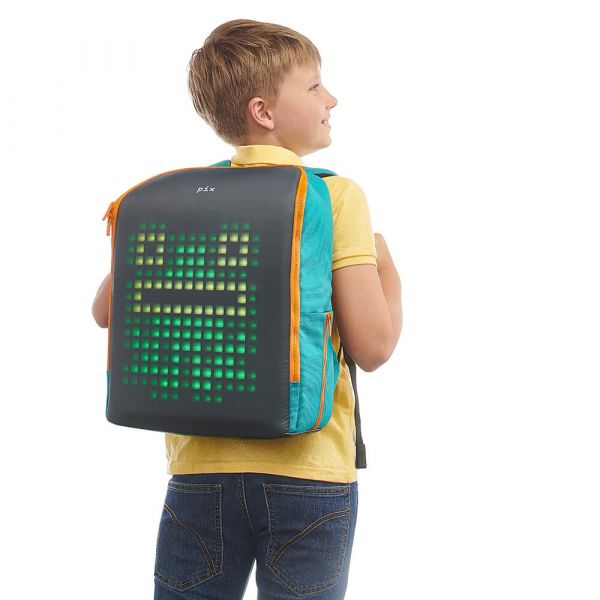 美國Pix Mini 兒童防水LED智能互動背包/書包-橘 