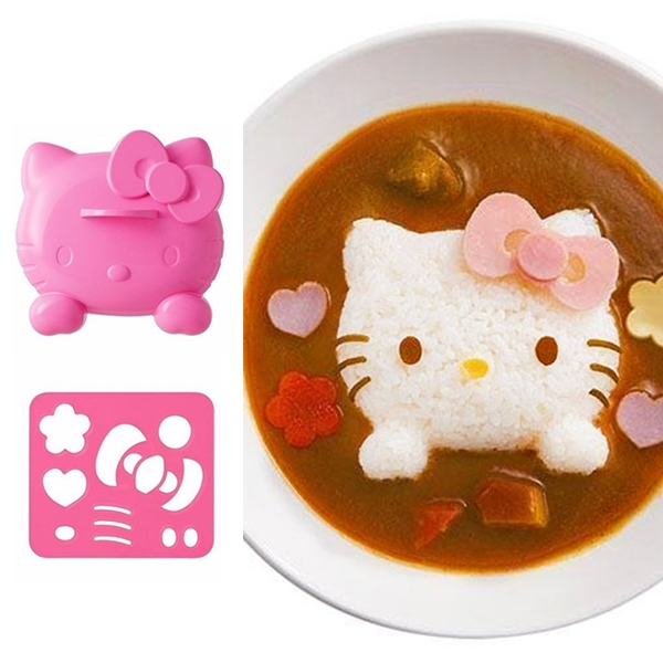 日本Hello Kitty 咖哩飯糰壓模 