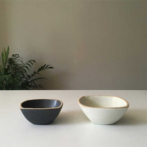 韓國mukyung 手工陶瓷四方碗-灰 