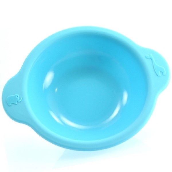 Lexliving 矽膠雙耳餵食餐碗-藍 