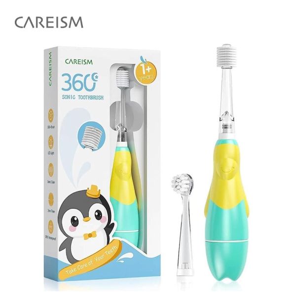 【CAREISM】360兒童電動牙刷-湖水綠