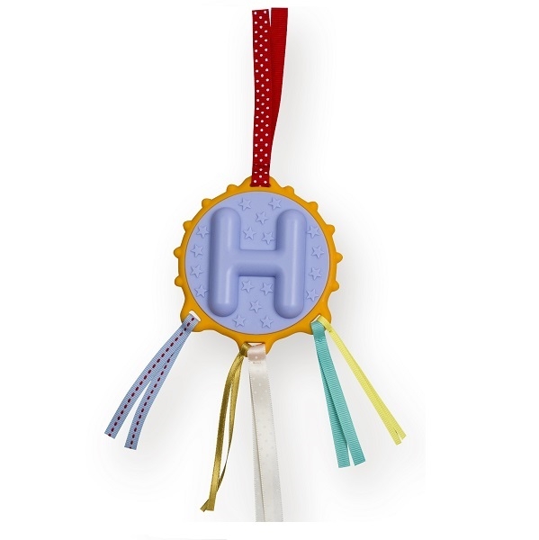 法國ebulobo字母玩具吊飾固齒器-H 