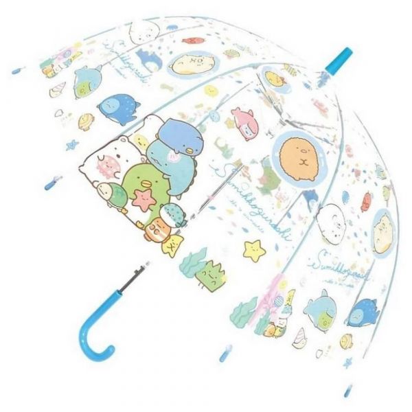 日本角落生物兒童雨傘-藍(125-135cm) 