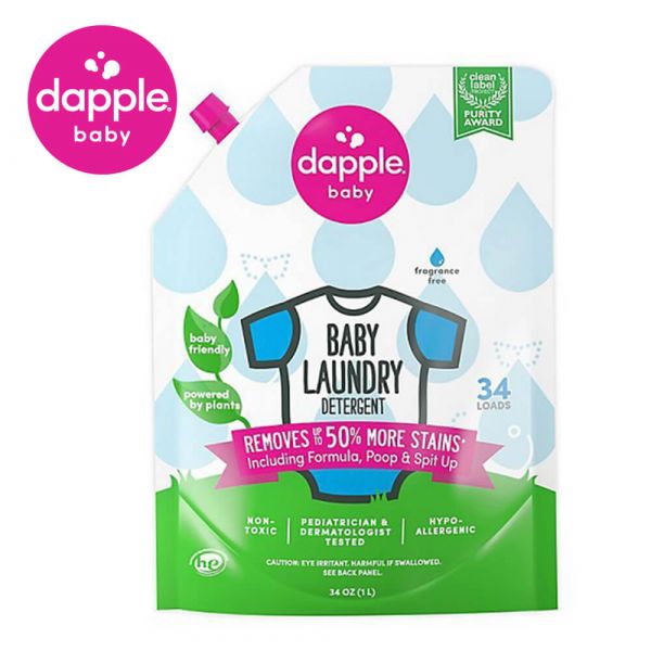 dapple 洗衣精補充包1L (無香精) 天然清潔劑,dapple,低敏洗衣精,嬰兒衣物洗滌,無添加洗衣精,嬰幼兒洗衣,寶寶洗衣