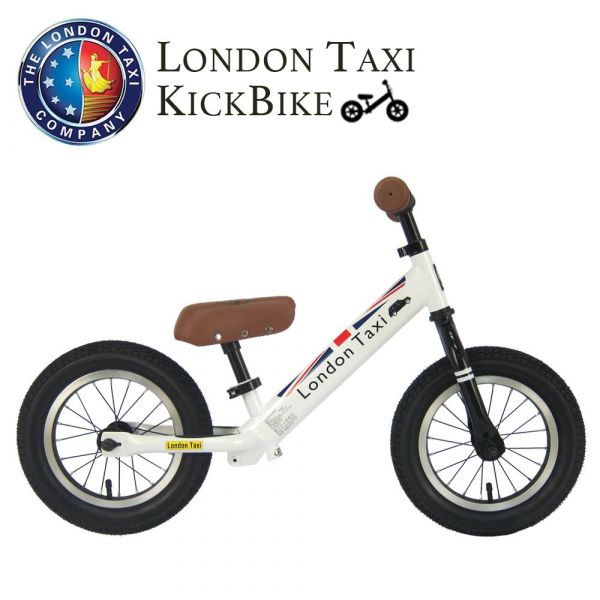 英國London Taxi 專業充氣胎幼兒平衡滑步車-白 
