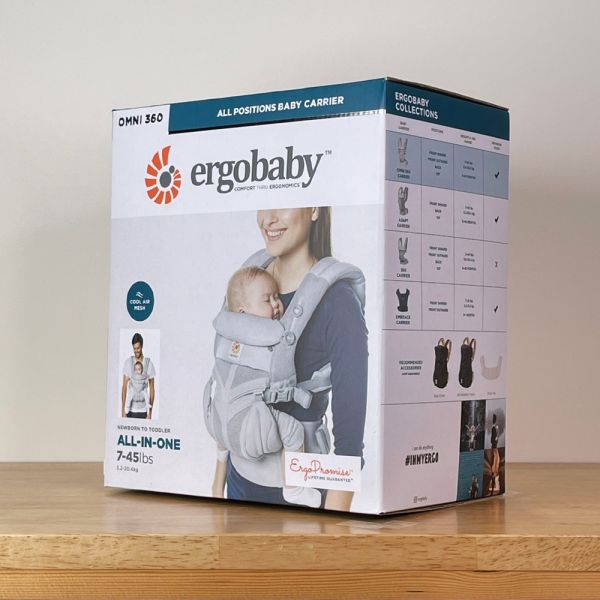 【ergobaby】OMNI全階段型四式360透氣款嬰兒揹巾/揹帶(灰色) ergobaby,嬰兒背巾,揹巾,揹帶,背帶,新生兒,OMNI,omni360,全階段四式,人體工學,360透氣款