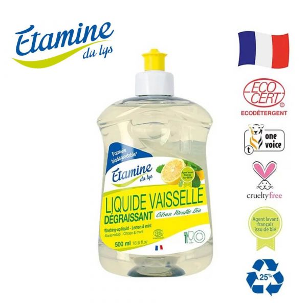 【Etamine du Lys】超濃縮潔淨洗碗精-檸檬薄荷(500ml) 