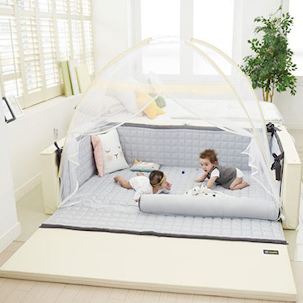 GGUMBI/DreamB 多功能圍欄地墊式嬰兒床－蚊帳/遮光罩 