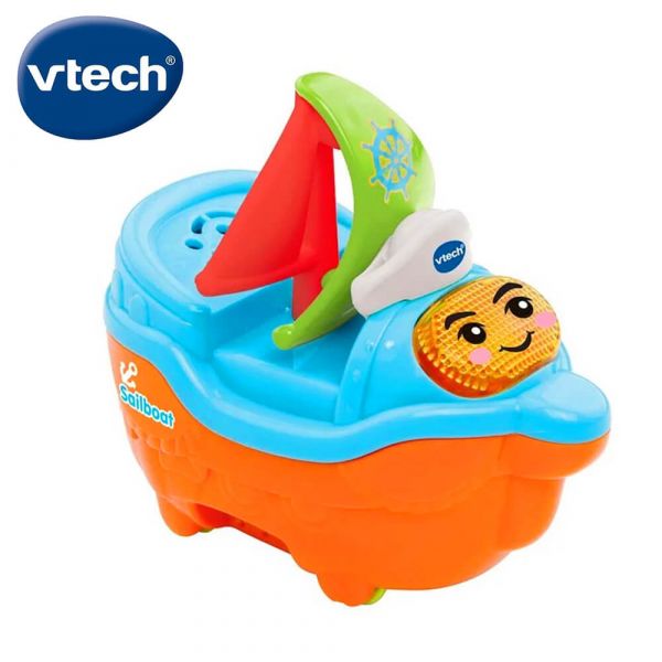 【Vtech】2合1嘟嘟戲水洗澡玩具系列(微笑帆船)
