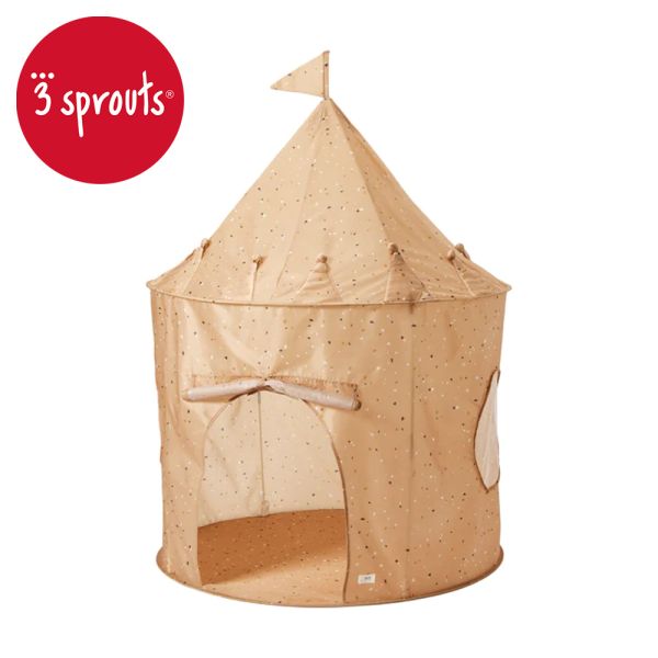 加拿大 3 sprouts友善地球兒童遊戲帳篷-橘色小城堡 