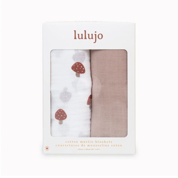 【lulujo】經典多功能包巾-2入組(蘑菇) 