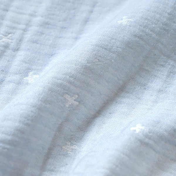 天絲 十字星彩三層紗布包巾(110×100cm)  共2色 