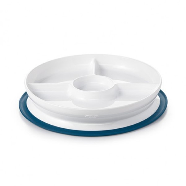 OXO 好吸力分隔餐盤-海軍藍
