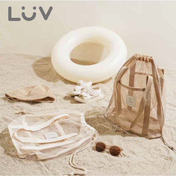 【LUV質感生活】兩用沙灘束口水桶袋 