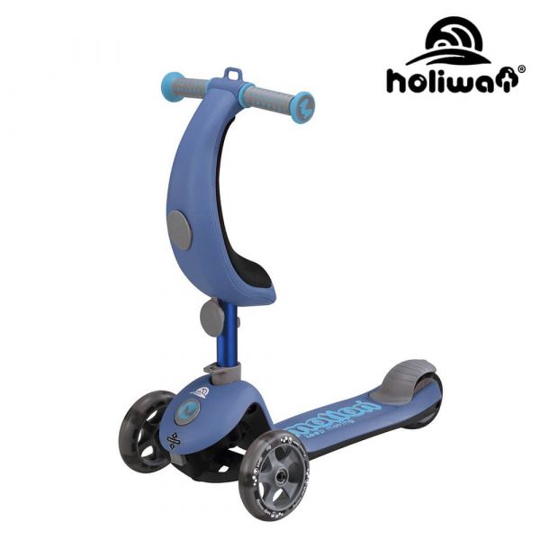 哈樂維HOLIWAY【Motion 4in1】全功能學步滑板車-青硯藍 