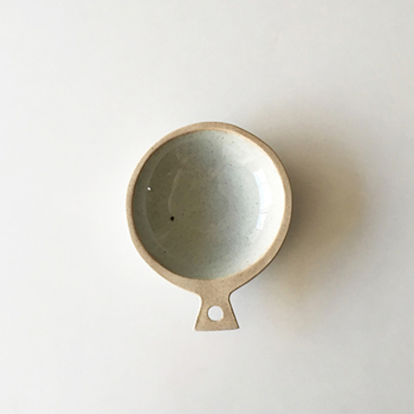 韓國mukyung 手工陶瓷圓盤-灰 