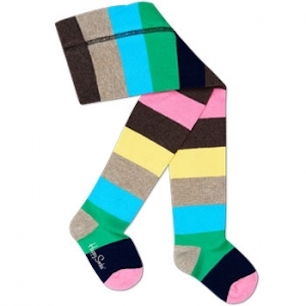 Happy Socks【繽紛條紋】褲襪/襪子1入-(12-18m) 