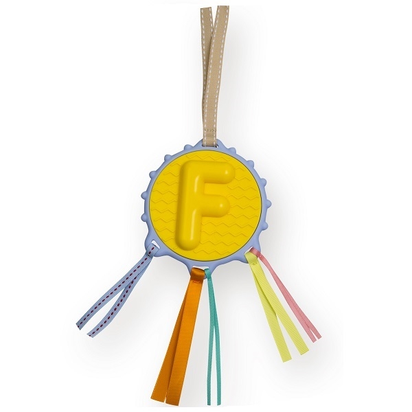 法國ebulobo字母玩具吊飾固齒器-F 
