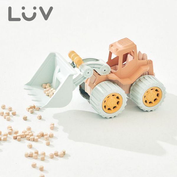 【LUV質感生活】環保小麥稈大力士推土機 LUV,推土機,堆土機,大力士推土機,挖土機,沙灘玩具,玩沙玩具,挖掘機