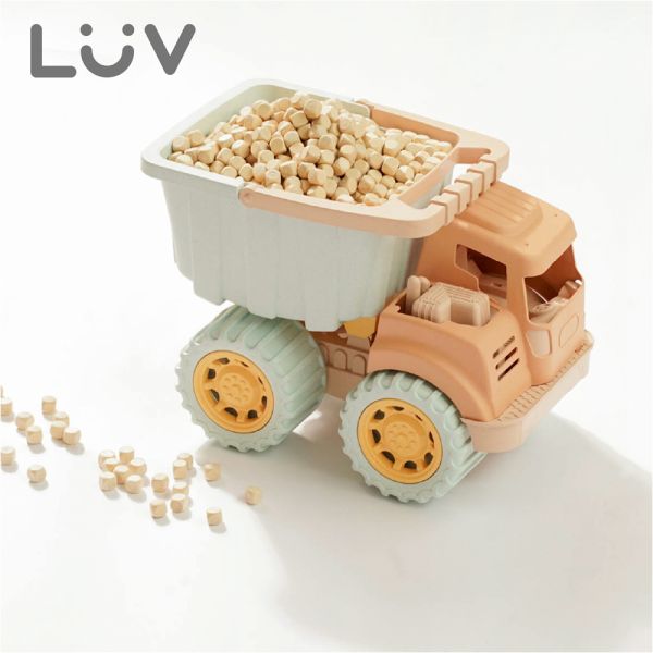 【LUV質感生活】環保小麥稈⼤⼒⼠工程車