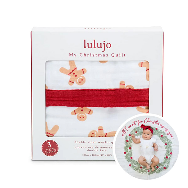 【純棉禮盒系列】lulujo透氣萬用四季毯-聖誕快樂 