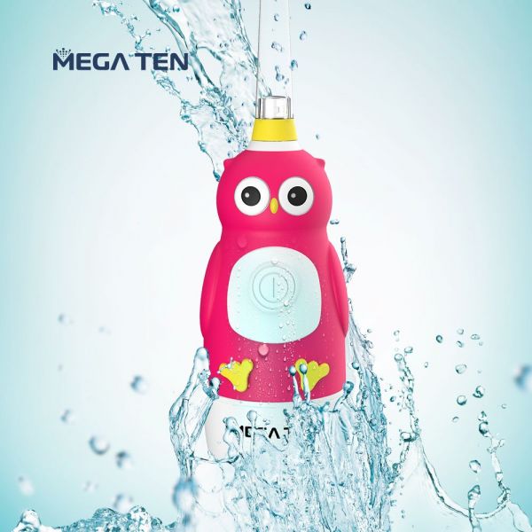 【VIVATEC】MEGA TEN 360兒童電動牙刷(貓頭鷹) megaten,vivatec,360牙刷,360電動牙刷,兒童電動牙刷,sonic電動牙刷,聲波電動牙刷,幼童牙刷,360度牙刷,動物牙刷