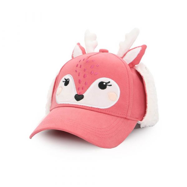 Flapjack 3D造型遮耳棒球帽-小鹿斑比 