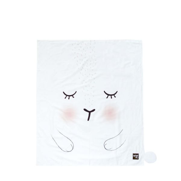GGUMBI/MIMIRU 竹纖維防蟎透氣睡墊三件組 (童枕+涼被+涼墊) - 兔子 