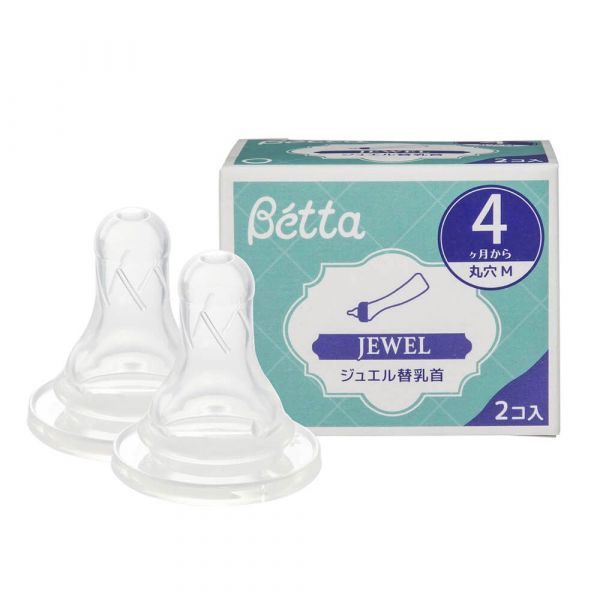 日本Dr.Betta 標準圓孔替換奶嘴-M (Jewel/兩入) 