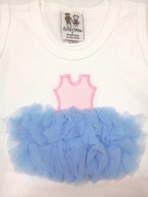 美國Chic Baby Rose 手工雪紡芭蕾舞衣-淺藍(12-18M) 