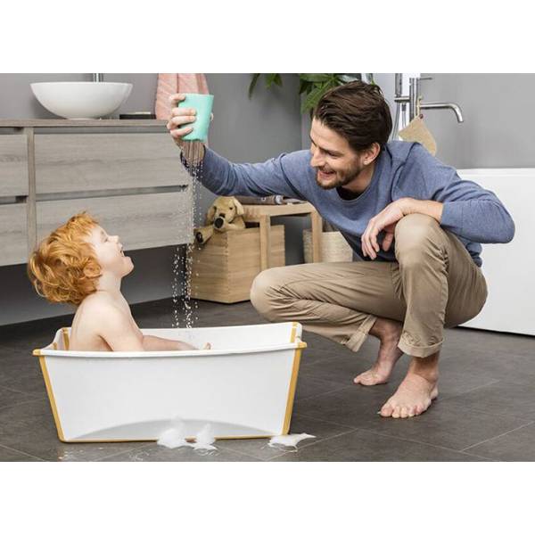 Stokke® Flexi Bath™ 摺疊式浴盆 ( 透明綠 ) 