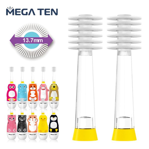 【VIVATEC】MEGA TEN 360兒童電動牙刷替換刷頭 ( 多入可選 )