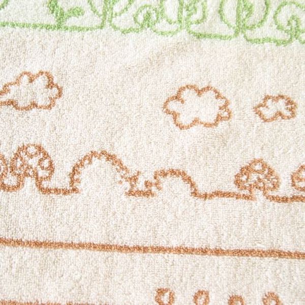 Hoppetta有機棉童趣森林熊耳朵連帽浴巾 