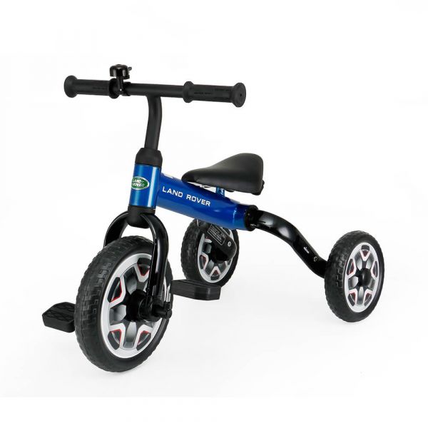 【LAND ROVER】二合一兒童折疊滑步/三輪車(藍) LandRover,荒原路華,兒童折疊三輪車,摺疊,滑步,童車,多功能,二合一,2in1,