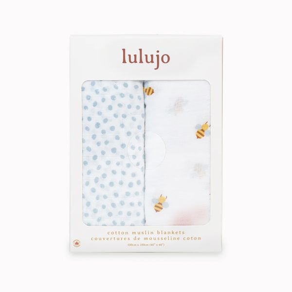 【lulujo】經典多功能包巾-2入組(蜜蜂) 