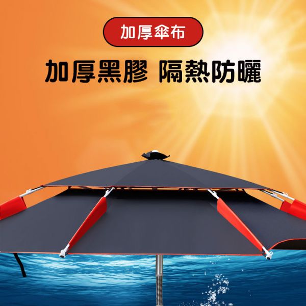 雙層遮陽傘 沙灘傘、釣魚傘、露營傘、休閒遮陽傘