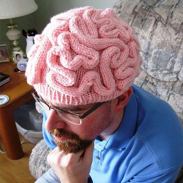 大腦帽 你才奇怪,現貨,大腦帽,每人都該有一個大腦,腦子帽,腦袋帽,毛帽,交換禮物,聖誕禮物,地獄禮物,小廢物,生日禮物