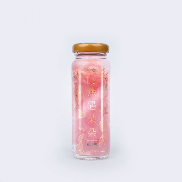 【究愛燕窩】含10g珍貴燕盞鮮燉燕窩飲-粉玫瑰(130ml/瓶) 