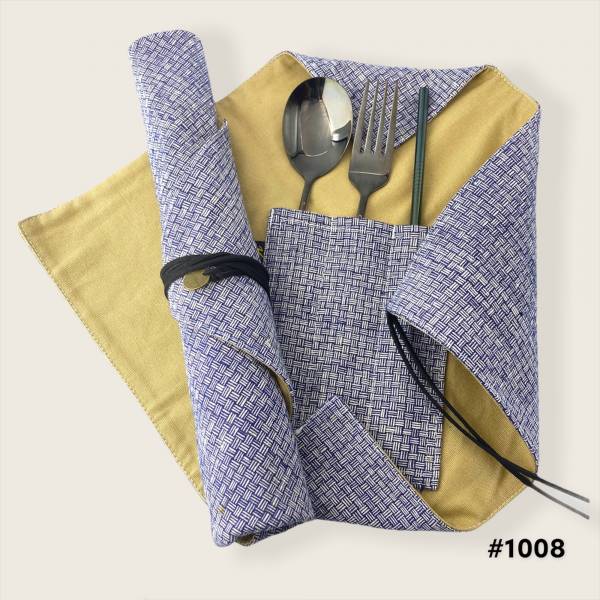 平織紋質感餐具袋 