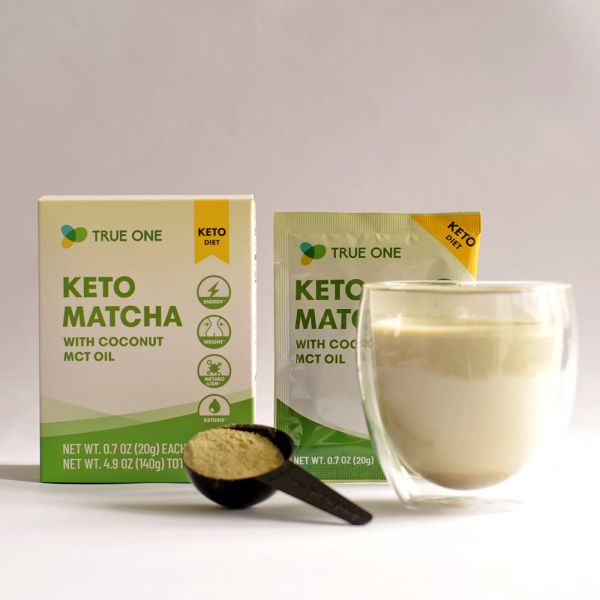 Keto Matcha with Coconut MCT Oil Box Pack  (Per box 20g*7 pcs) keto matcha,bulletproof matcha,matcha weight loss,mct oil ,matcha tea powder,MCT,diet,coconut oil