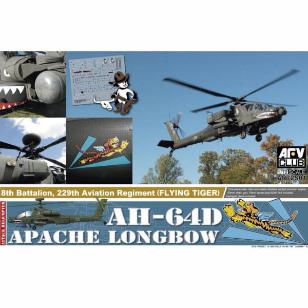 AFV CLUB 戰鷹模型 1/72 AH-64D阿帕契直升機 AR72S01 組裝模型 AFV CLUB,戰鷹模型,1/72,AH-64D阿帕契直升機,AR72S01