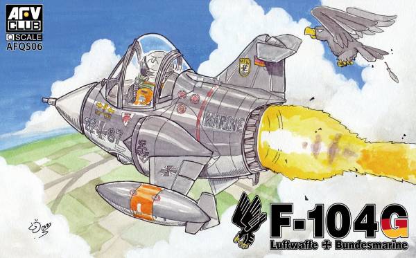 AFV CLUB 戰鷹模型 Q版戰機 F-104G 西德空軍 海軍航空隊 組裝模型 AFV CLUB,戰鷹模型,Q版戰機,蛋機,F-104G 西德空軍 海軍航空隊 組裝模型