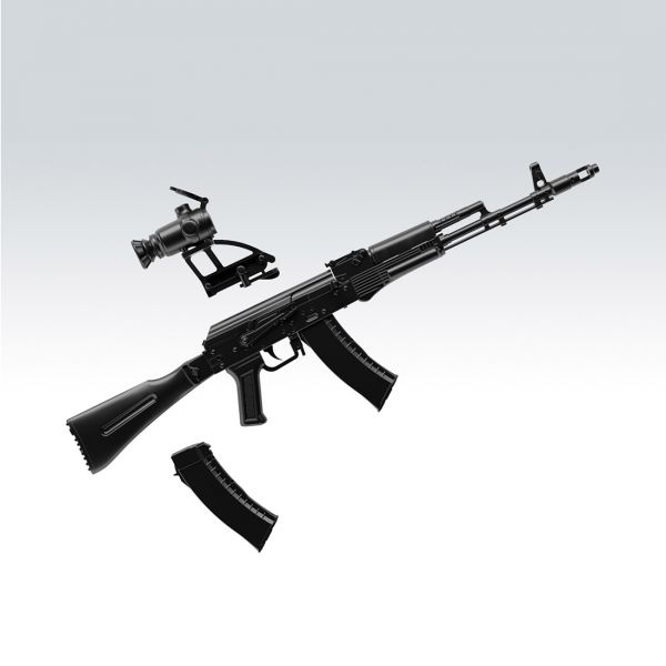 TOMYTEC 1/12 迷你武裝 LA060 AK74M型 突擊步槍 組裝模型 TOMYTEC 1/12 迷你武裝 LA060 AK74M型 突擊步槍 組裝模型