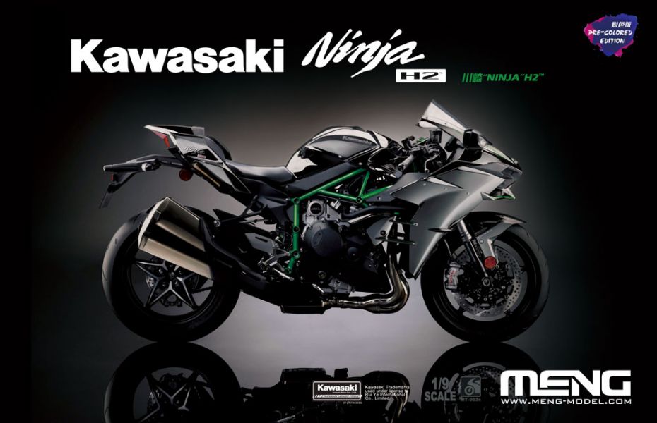 [零件已上色 免膠水] MENG 1/9 川崎 Kawasaki Ninja H2 零件已上色 免膠水 組裝模型 MT-002s MENG,1/9,川崎,Kawasaki Ninja H2,MT-002s