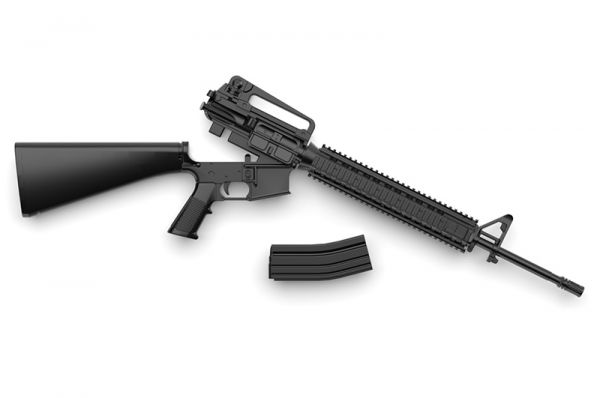 Tomytec 1/12 迷你武裝 LA056 M16A4 type 突擊步槍 組裝模型 Tomytec,1/12,迷你武裝,LA056,M16A4 type,突擊步槍,組裝模型