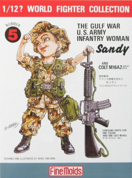 Finemolds 1/12 鳥山明設計 美國陸軍女性士兵 波斯灣戰爭 珊迪/M16A2 FT5 組裝模型 [請點貨到通知] Finemolds 1/12 鳥山明設計 美國陸軍女性士兵 波斯灣戰爭 珊迪/M16A2 FT5 組裝模型
