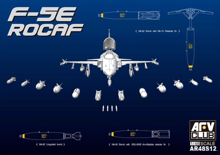 AFV CLUB 戰鷹 AR48S12 1/48 中華民國空軍F-5E 炸射攻擊任務 組裝模型 AFV CLUB,戰鷹,AR48S12,1/48,中華民國,空軍,F-5E,炸射,攻擊任務,組裝模型,