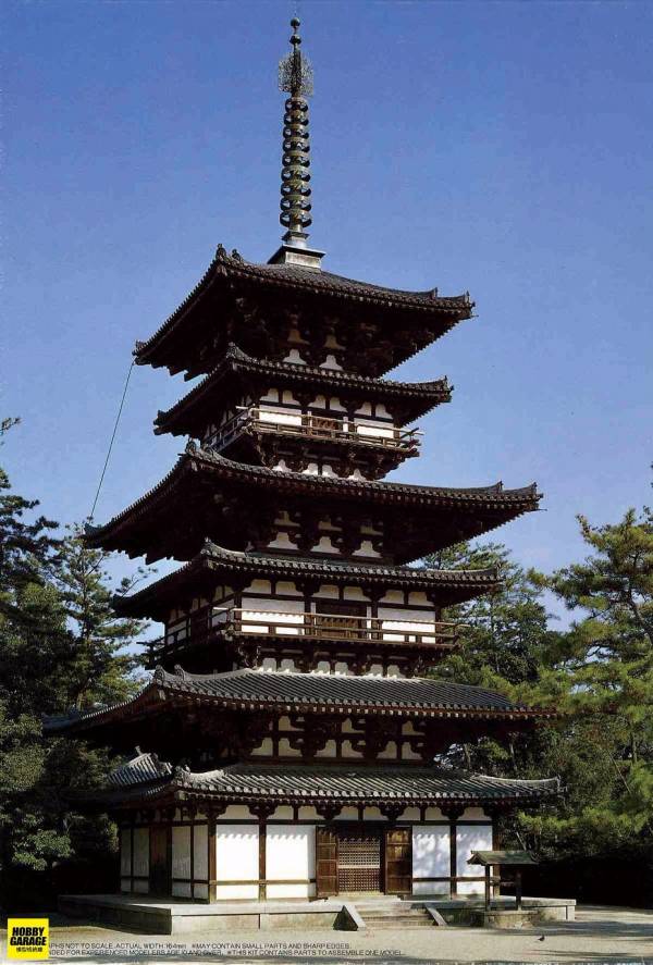 1/100 藥師寺 東塔 FUJIMI 建6 富士美 組裝模型 FUJIMI,日本建物,日本城堡,建,藥師寺,東塔,
